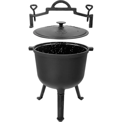 Smaltovaný kotlík, 10 l, liatinový - 2