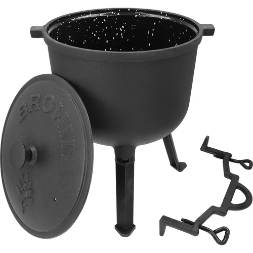 Smaltovaný kotlík, 10 l, liatinový - 3