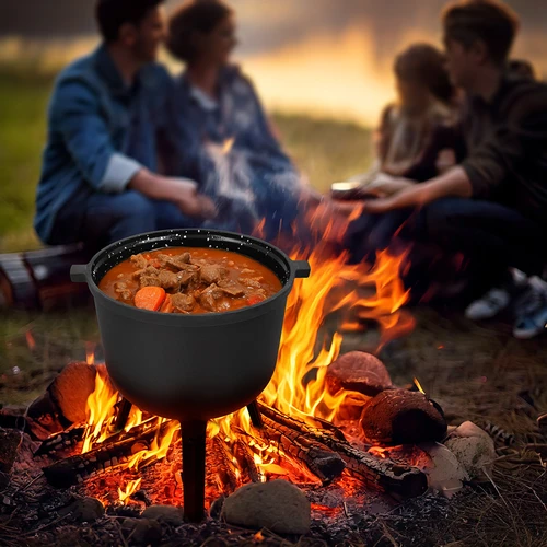 Smaltovaný kotlík, 10 l, liatinový - 6