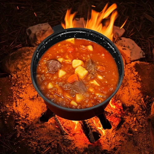 Smaltovaný kotlík, 10l, liatinový - 7 