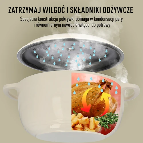 Smaltovaný liatinový hrniec – ecru, 5,8 l - 6