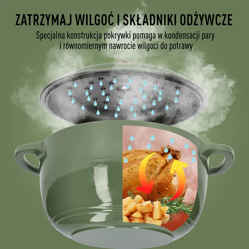 Smaltovaný liatinový hrniec - šalviový, 4L - 6 ['liatinové hrnce', ' smaltované liatinové hrnce', ' liatinové nádoby', ' výhody liatinových nádob', ' smaltovaná liatina', ' varenie v liatinovom hrnci', ' liatinový hrniec so smaltom', ' hrniec v farbe ecru', ' hrniec v bordovej farbe', ' hrniec v šalviovej farbe', ' prečo variť v liatinových hrncoch', ' na darček', ' aké liatinové hrnce vybrať']