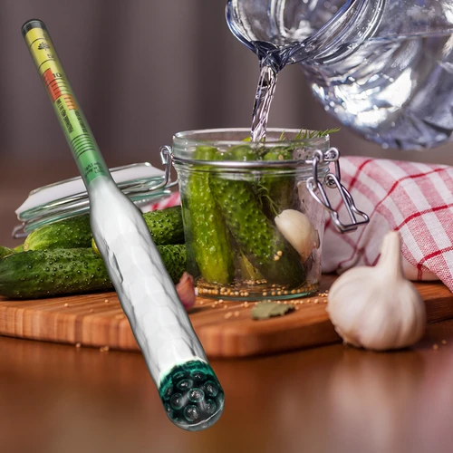 Soľomer nerozbitný so skúmavkou, rozsah merania: 0–300 g soli/l - 8