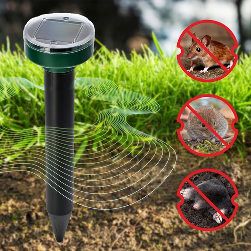 Solárny odpudzovač krtkov – účinná, bezpečná a humánna ochrana záhrady, sada 4 ks. - 12