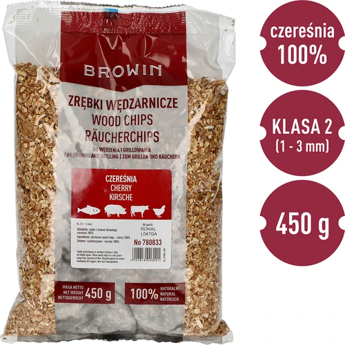 Štiepky na údenie (100 % čerešňa) trieda 2 – 450 g × 5 - 3