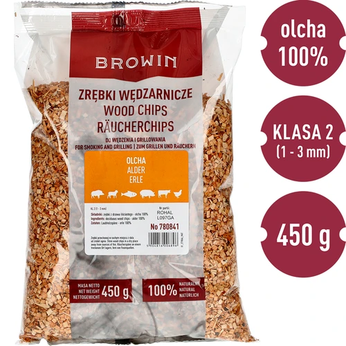 Štiepky na údenie (100 % jelša) trieda 2 – 450 g × 5 - 3