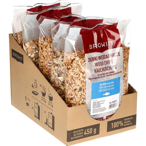 Štiepky na údenie/grilovanie, 50% dub + 50% jelša, 450 g, trieda 8 - 2