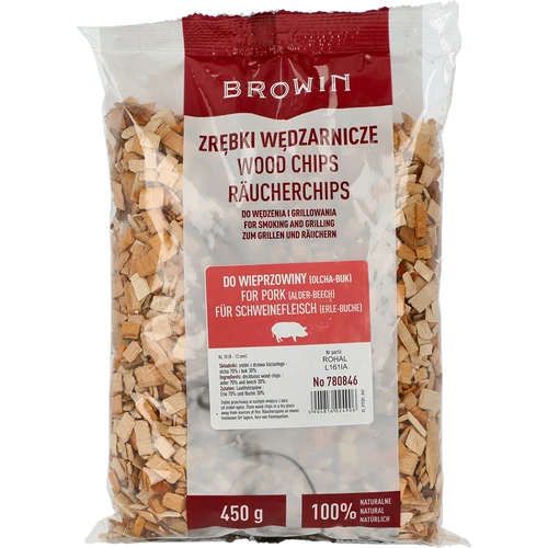 Štiepky na údenie/grilovanie bravčového mäsa - mix (70% jelša, 30% buk), 450 g, kl.10