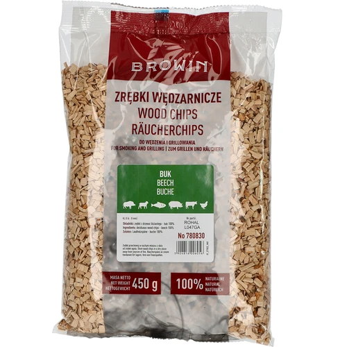 Štiepky na údenie/grilovanie, buk, 450 g, kl. 8  - 1 ['údenárske štiepky', ' štiepky na údenie', ' štiepky na gril', ' štiepky na grilovanie', ' údenársky dym', ' bukové štiepky', ' štiepky na údenie mäsa', ' univerzálne štiepky', ' štiepky do údiarne', ' štiepky na ryby', ' štiepky na hydinu', ' štiepky na hovädzinu', ' štiepky na bravčovinu', ' štiepky na jahňacinu', ' štiepky na divinu']