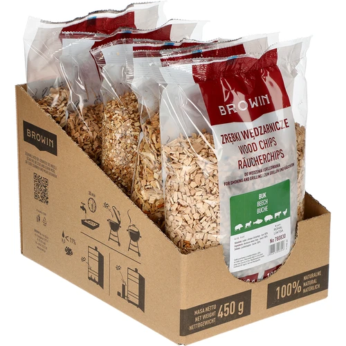 Štiepky na údenie/grilovanie, buk, 450 g, kl. 8 - 3 ['údenárske štiepky', ' štiepky na údenie', ' štiepky na gril', ' štiepky na grilovanie', ' údenársky dym', ' bukové štiepky', ' štiepky na údenie mäsa', ' univerzálne štiepky', ' štiepky do údiarne', ' štiepky na ryby', ' štiepky na hydinu', ' štiepky na hovädzinu', ' štiepky na bravčovinu', ' štiepky na jahňacinu', ' štiepky na divinu']