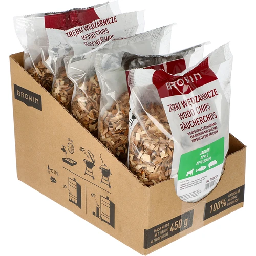 Štiepky na údenie/grilovanie, jabloň, 450 g, tr. 10 - 2