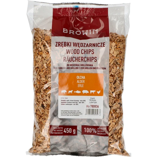 Štiepky na údenie/grilovanie, jelša, 450 g, trieda 8