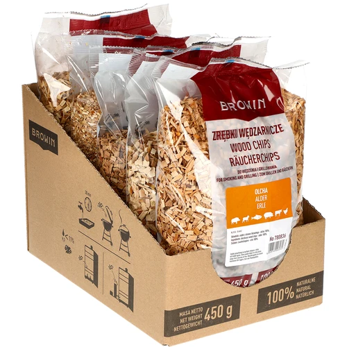 Štiepky na údenie/grilovanie, jelša, 450 g, trieda 8 - 2