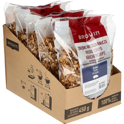 Štiepky na údenie/grilovanie, slivka, 450 g, trieda 8 - 2