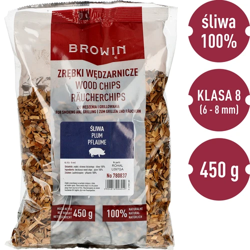 Štiepky na údenie/grilovanie, slivka, 450 g, trieda 8 - 3