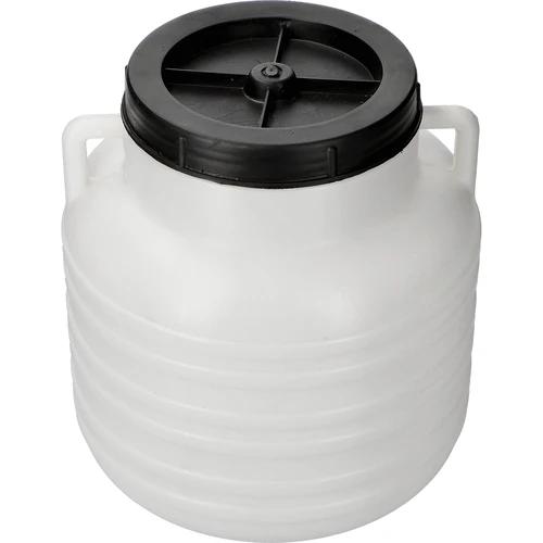 Sud Kvasenina 10L - biely, úchyty  - 1 ['sud na kapustu', ' sud na kvasenie', ' sud na kvaseniny', ' kvasenina', ' kapusta', ' uhorky', ' na uhorky', ' kamenina', ' kamenina s pokrievkou', ' sud s pokrievkou']