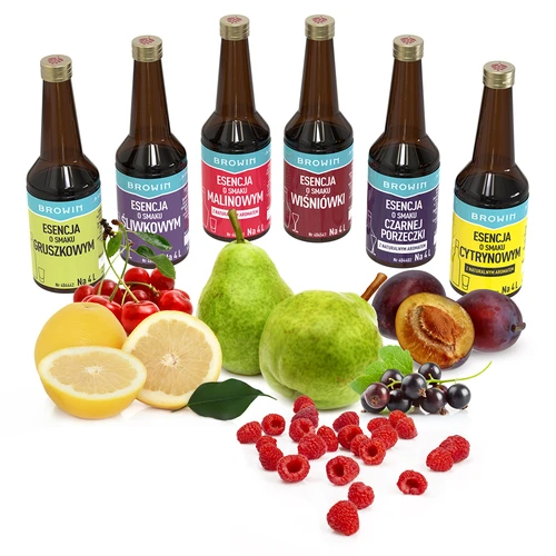 Súprava 6 esencií - OVOCNÁ 6x40 ml - 3 ['súprava esencií do domácich nápojov', ' príchuť browin', ' esencie do pálenky', ' esencie do alkoholu', ' ovocné príchute', ' súprava esencií', ' súprava príchutí do alkoholov', ' ovocné likéry', ' ovocné nálevy', ' hruškovica', ' citrónovica', ' višňovica', ' malinový likér', ' likér z čiernych ríbezlí', ' nápad na darček', ' nápad na domácu párty', ' atraktívne nápoje']