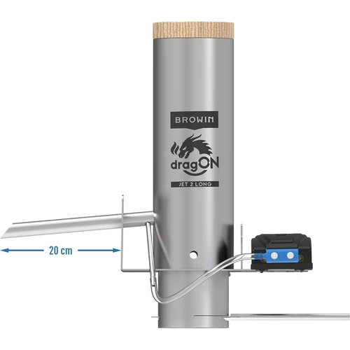 Súprava dragON pre udiareň – moduly IQ s Wi‑Fi a generátor dymu JET 2 LONG s popolníkom - 5
