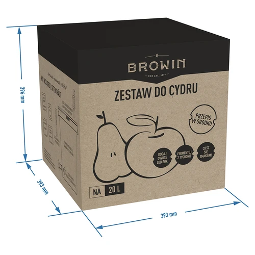 Súprava na cider 20 L - 13 ['darček', ' súprava na cider', ' kompletná súprava na cider', ' súprava s kvasnou rúrkou', ' súprava s fermentačnou nádobou', ' výroba ciderov', ' súprava na 20 L cideru']