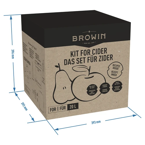 Súprava na cider 20 L - 14 ['darček', ' súprava na cider', ' kompletná súprava na cider', ' súprava s kvasnou rúrkou', ' súprava s fermentačnou nádobou', ' výroba ciderov', ' súprava na 20 L cideru']