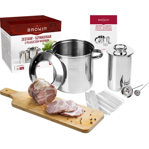 Súprava s vodným plášťom - šunkovar 1,5 kg + hrniec - 18 ['šunkovar', ' šunkovar 1', '5 kg', ' šunkovar s hrncom', ' šunkovar s vodným plášťom', ' jedlá zo šunkovaru', ' jedlá zo šunkovara', ' pokrmy zo šunkovaru', ' pokrmy zo šunkovara', ' šunkovar s hrncom', ' šunkovar s golierom', ' vrecká do šunkovaru', ' vrecká do šunkovara', ' teplomer do šunkovaru', ' teplomer do šunkovara', ' šunka zo šunkovaru', ' šunka zo šunkovara', ' dusené mäso zo šunkovaru', ' dusené mäso zo šunkovara', ' súprava so šunkovarom', ' darček']