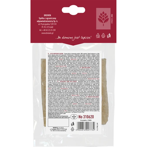 Sušené bravčové črevá kaliber 65 mm, 30 cm - 4 ks - 2 ['prírodné črevá', ' bravčové črevá', ' sušené črevá', ' mäsové obaly', ' obaly na klobásy', ' črevá na klobásy', ' na údenú klobásu', ' na parenú klobásu', ' domáca údenina', ' domáca klobása', ' krakovská klobása', ' živiecka klobása']