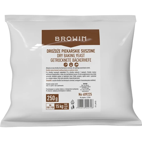 Sušené pekárske droždie, 250g - 2 ['pekárske droždie', ' pekárske droždie', ' na pečenie chleba', ' na pečenie pečiva', ' na kysnuté cesto', ' instantné droždie', ' droždie na pizzu', ' domáci chlieb', ' domáca pizza', ' potravinárske droždie', ' droždie na slané a sladké pečivo', ' zostaňte doma', ' overené droždie', ' domáce pečenie', ' najlepšie pečenie']