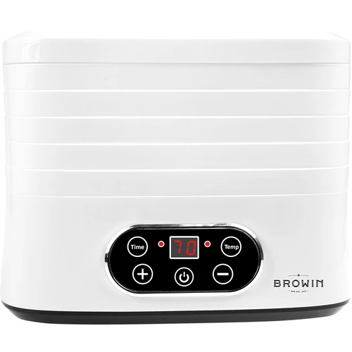 Sušička na huby, ovocie, zeleninu a bylinky s reguláciou teploty, 240W, biela  - 1 ['sušička na potraviny', ' sušička na huby', ' sušené ovocie', ' sušená zelenina', ' skladovanie potravín', ' sušenie potravín', ' sušičky na potraviny', ' regulácia teploty', ' dehydrátor']