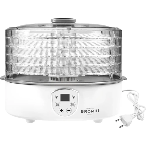 Sušička na huby, ovocie, zeleninu a bylinky s reguláciou teploty, 240W, transparentná - 3 ['sušička na potraviny', ' sušička na huby', ' sušené ovocie', ' sušená zelenina', ' skladovanie potravín', ' sušenie potravín', ' sušičky na potraviny', ' regulácia teploty', ' transparentná sušička', ' dehydrátor']