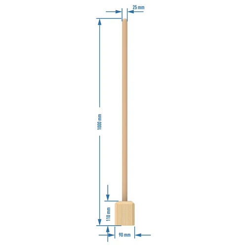 Tĺčik / Tĺčik na kapustu drevený veľký 100 cm - 2 ['na kvasenie', ' na kvasenie kapusty', ' na kyslú kapustu', ' kyslá kapusta', ' fermentované potraviny', ' na kimchi', ' ako kvasit', ' zdravé kvaseniny', ' tĺčik na kapustu', ' tĺčik', ' bukové drevo', ' na kameninu', ' do pohára', ' do suda na kvasenie', ' palica na kapustu']
