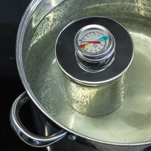 Teplomer do šunkovaru 1,5kg a 3kg (0°C do +120°C) 12,5cm - 5 ['teplomer na mäso', ' do šunkovaru', ' do šunkovara', ' šunkovar', ' teplomer na varenie údenín', ' šunkovar 1', '5 kg a 3 kg', ' farebný ciferník', ' jedlá zo šunkovaru', ' pokrmy zo šunkovara']