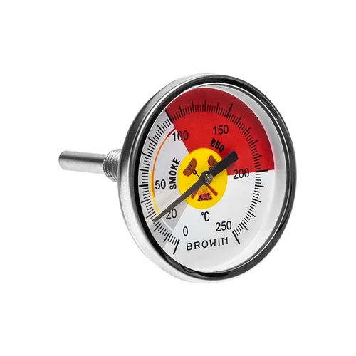 Teplomer do údiarne a BBQ (0°C do +250°C) 6,0cm  - 1 ['teplota údenia', ' na údenie', ' teplomer na gril', ' na grilovanie', ' teplomer na údenie', ' údiarenský teplomer', ' teplomer do údiarne']