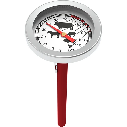 Teplomer na pečenie mäsa (0°C do +120°C) 12,5cm - 3 ['teplota', ' kulinársky teplomer', ' gastronomický teplomer', ' teplomer na potraviny', ' teplomer na potraviny so sondou', ' teplomer na mäso', ' teplomer so sondou', ' kuchynský teplomer so sondou', ' sonda na mäso', ' teplomer na pečenie', ' teplomer na varenie', ' teplomer na údenie', ' teplomer do pece', ' teplomer do rúry', ' teplomer so senzorom']
