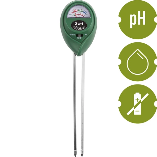 Tester pôdy 2v1 - pH, vlhkosť - 2 ['tester pôdy 2v1', ' tester pôdy s phmetrom', ' pH meter', ' vlhkomer do pôdy', ' tester pôdy biozáhrada', ' biozáhrada tester', ' ph meter do pôdy']