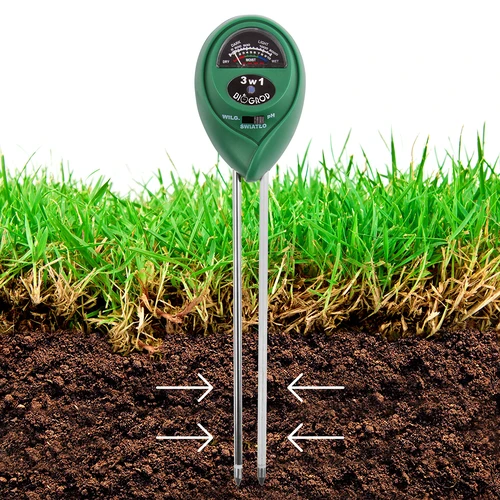 Tester substrátu 3v1 - pH, vlhkosť, slnečné žiarenie - 7 ['meranie ph', ' ph meter', ' ph meter do pôdy', ' analýza pôdy', ' ph pôdy', ' merač ph pôdy', ' merač vlhkosti pôdy', ' merač vlhkosti zeme', ' meranie vlhkosti pôdy', ' vlhkosť pôdy', ' senzor vlhkosti pôdy', ' ako zmerať vlhkosť pôdy', ' slnečné žiarenie', ' analýza slnečného žiarenia', ' senzor slnečného žiarenia']