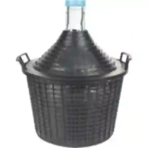 Balón na víno 10 L v plastovom koši