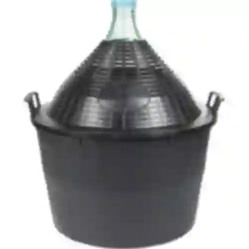 Balón na víno 34 L v plastovom koši