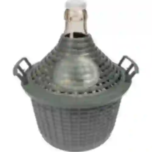 Balón na víno 5 L v plastovom koši