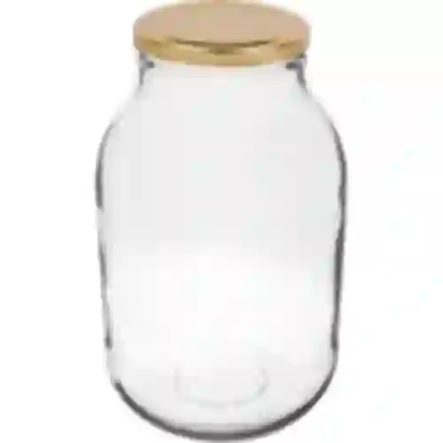 Dóza 3 L - 1 ks, zlaté viečko (fi 100)