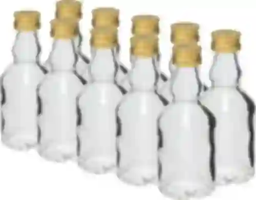 Fľaša Maluch 50 ml s uzáverom - 10 ks