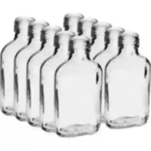 Fľaša na likéry typu ploskačka 100 ml 10 ks