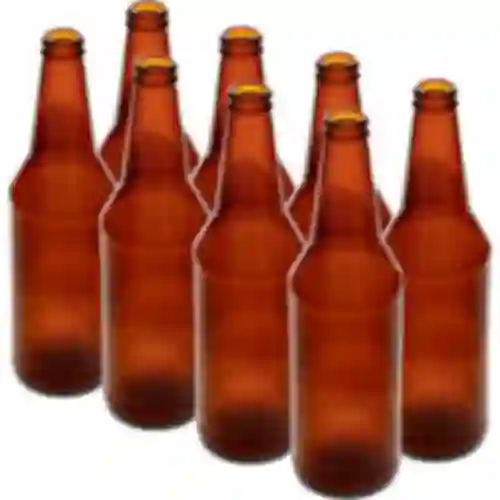 Fľaša na pivo 0,5 L - balenie 8 ks