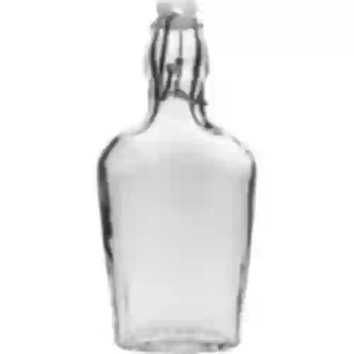 Fľaša ploskačka 250 ml s hermetickým uzáverom