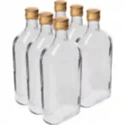 Fľaša Ploskačka 500 ml s uzáverom, 6 ks