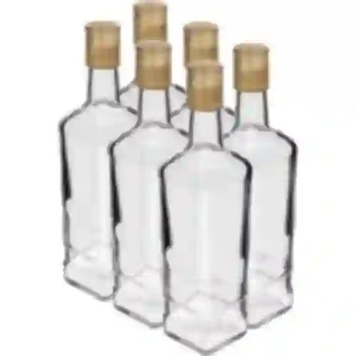 Fľaša Pryncypalna 500 ml so skrutkovacím uzáverom, 6 ks.