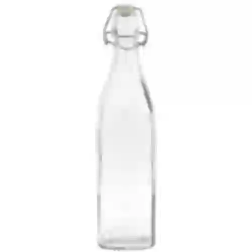 Fľaša Štvorcová s hermetickým uzáverom 0,5 L