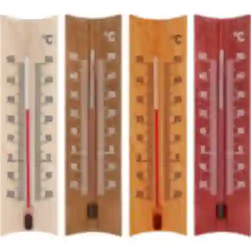 Izbový teplomer drevený (-20 do +50°C), 15 cm, mix