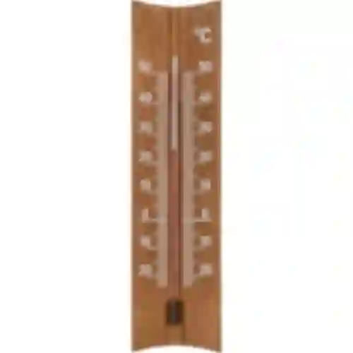 Izbový teplomer drevený (-20 do +50°C), tmavohnedý, 15cm