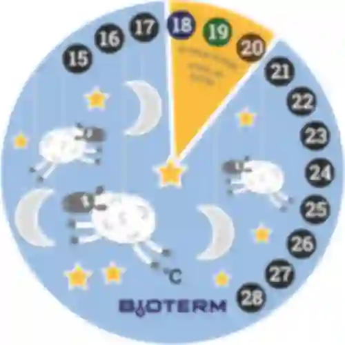 Izbový teplomer, kvapalinový, detský Ø 11cm