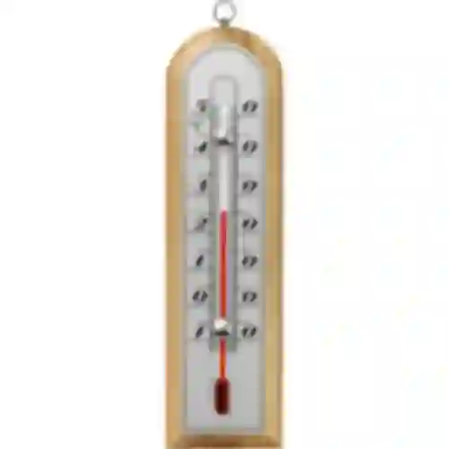 Izbový teplomer so striebornou stupnicou (-10°C do +50°C) 16cm mix